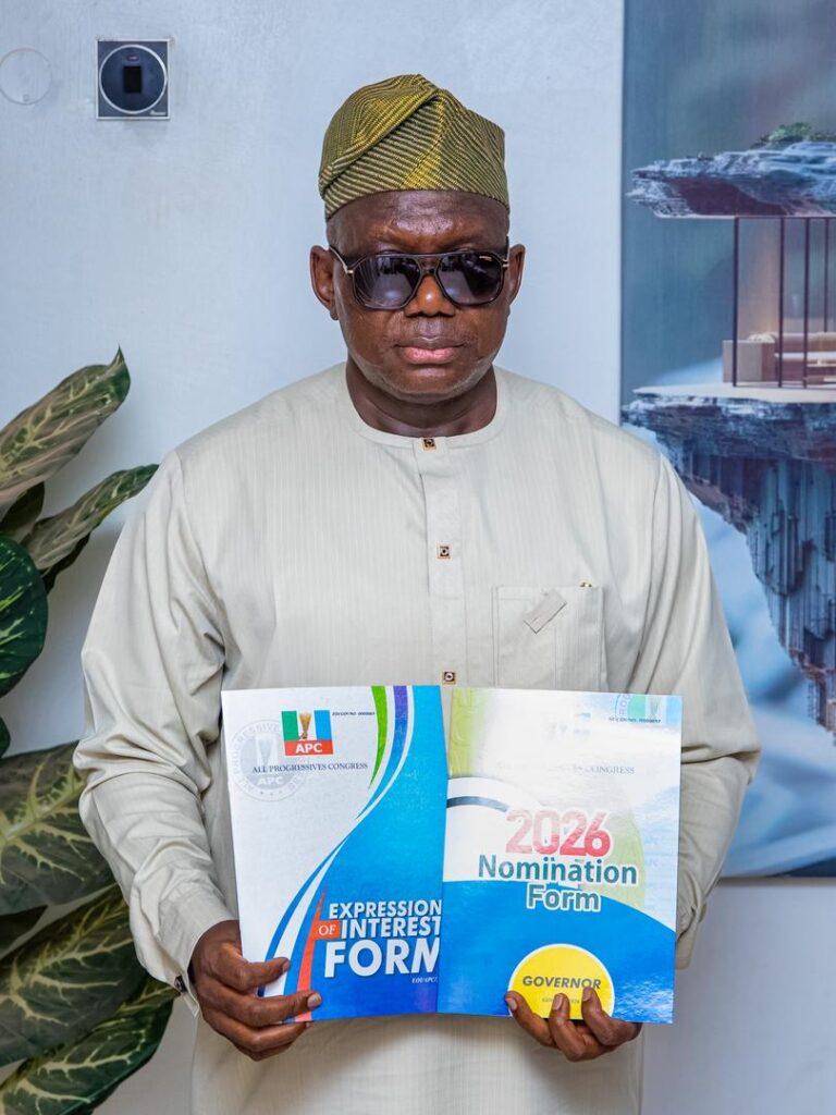 Salako picks APC governorship forms for Kwara 2027, pledges loyalty to Tinubu