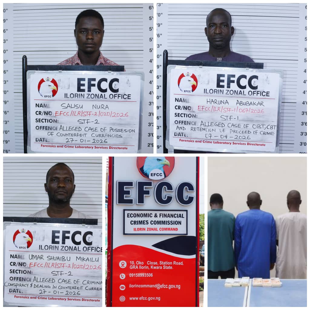 Kwara court jails three over counterfeit currency offences in Ilorin