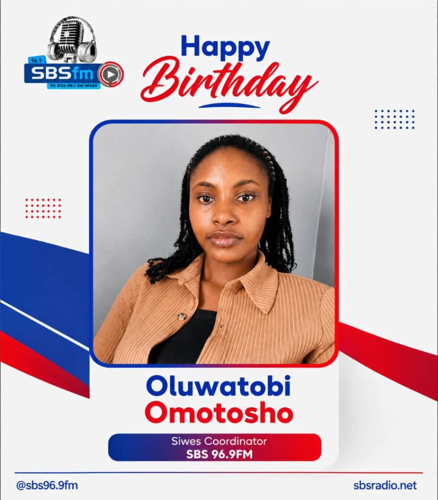 SBS 96.9 fm Celebrates Oluwatobi Omotosho on her Birthday